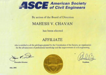ASCE Certificate